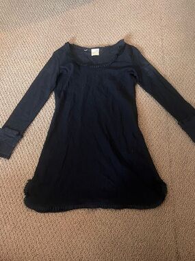 Luisa Spagnoli Black Long Sleeve Lace Tunic